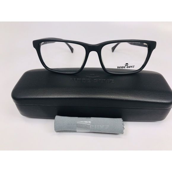 New Wide Guyz Matte Black SONNY Eyeglasses 58mm for The Stylish Large Man - Picture 2 of 11